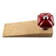 Solid Cherry Square Ceramic Door Stopper